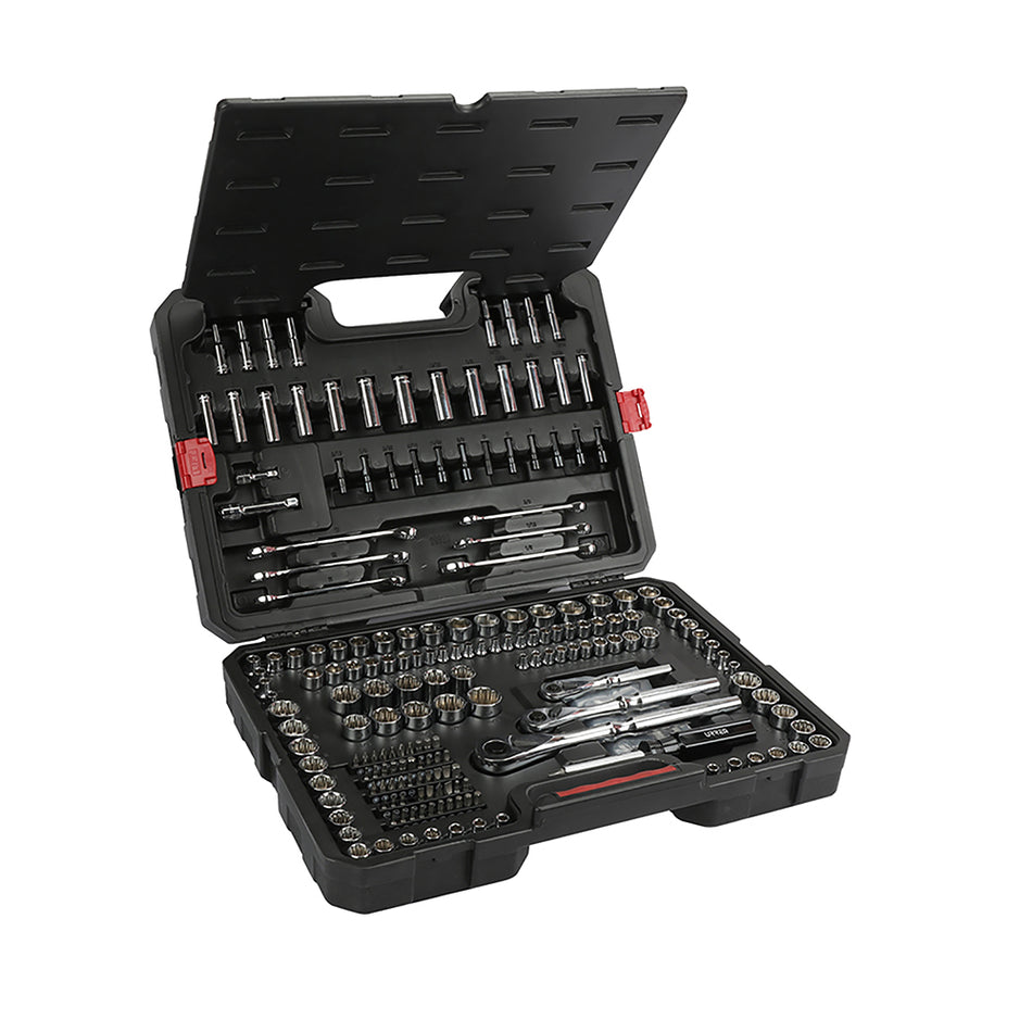 Juego combinado de herramienta para mecánico 230 piezas, con maletín plástico Urrea JCB02