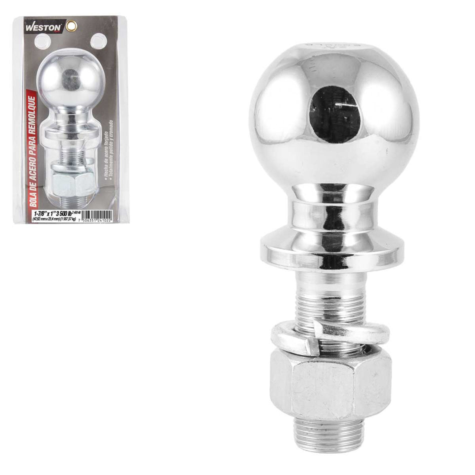 BOLA D/ACERO P/REMOLQUE 1-7/8 X 1"