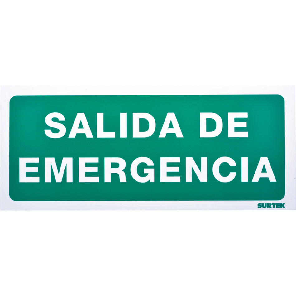 Señal "Salida de emergencia" Surtek SES3