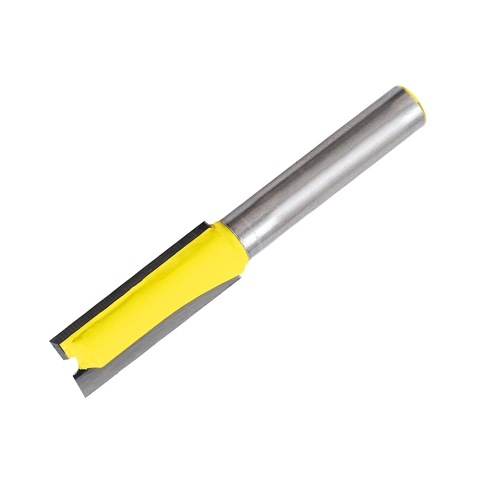Broca para router de acero recta de 2 filos 3/8" zanco de 1/4" Surtek 119253