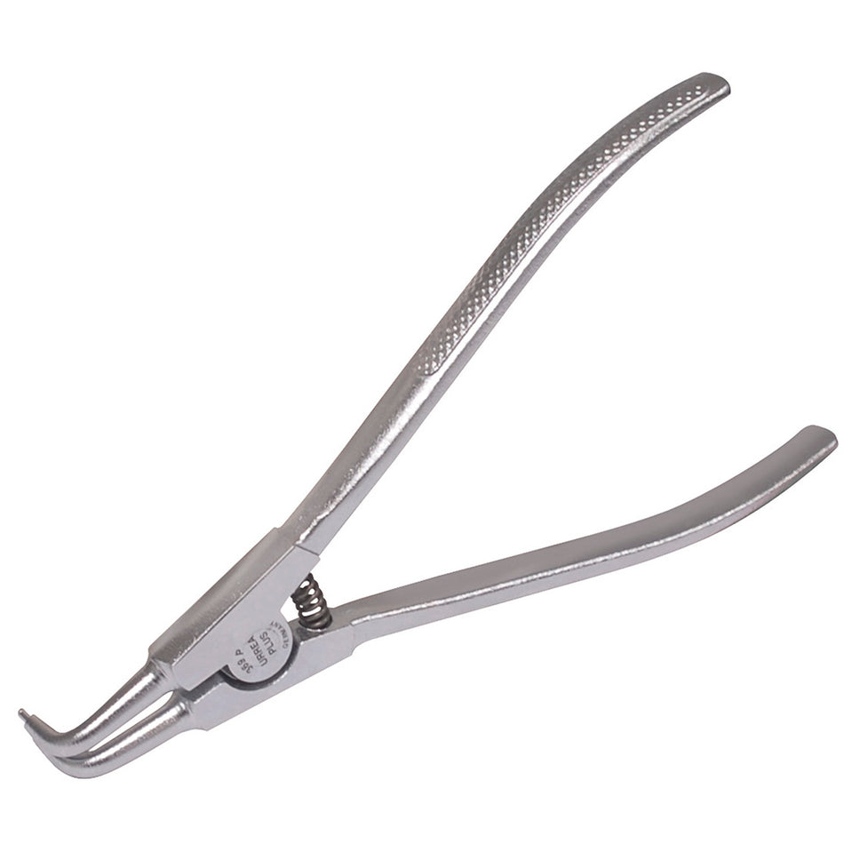 Pinza para anillos de retención con mango rubber grip forjadas tipo externo ángulo de 90° Urrea 369P