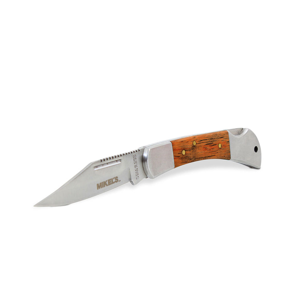 Navaja con mango de madera, MIKELS NM-4