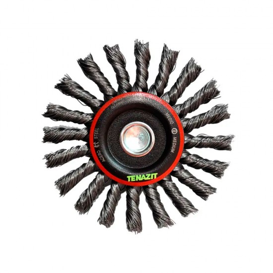 Cepillo circular trenzado con vastago de 100 x 0.37 x 6.4 mm AUSTROMEX 2890