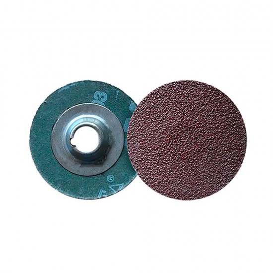 Disco de lija de cambio rápido (SPIN-ON) 36, grano óxido de aluminio, de 25 mm (1"), AUSTROMEX 4591
