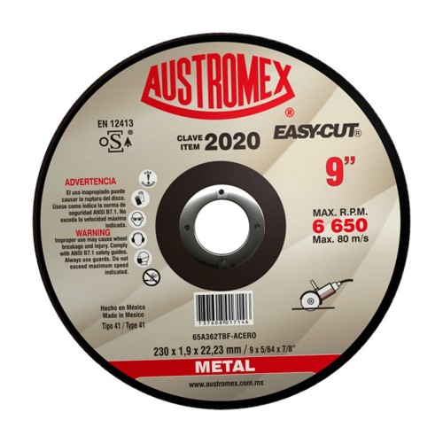 AUSTROMEX - 2020 - Disco corte / corte reg easy cut