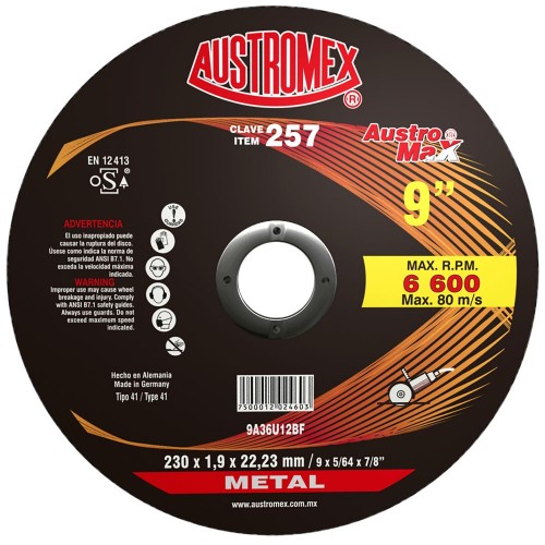 AUSTROMEX - 257 - Disco corte / corte reg ro max