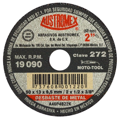 AUSTROMEX - 272 - Rueda abrasiva p/ metal  272