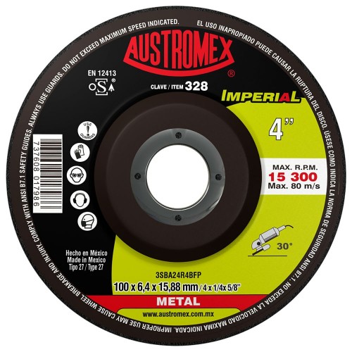 AUSTROMEX - 328 - Disco desbaste  metal  328