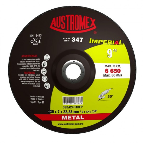 AUSTROMEX - 347 - Disco desbaste metal  347