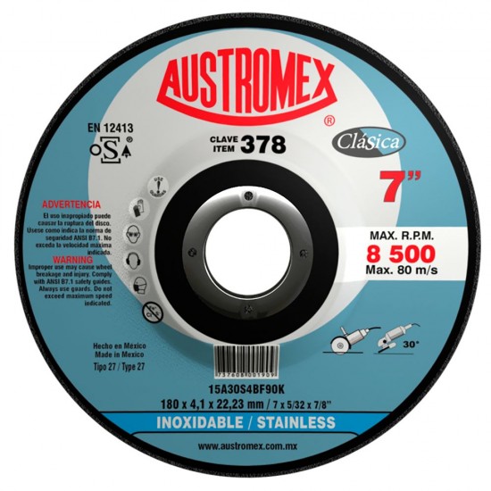 AUSTROMEX - 378 - Disco de desbaste y corte t 27 clasica