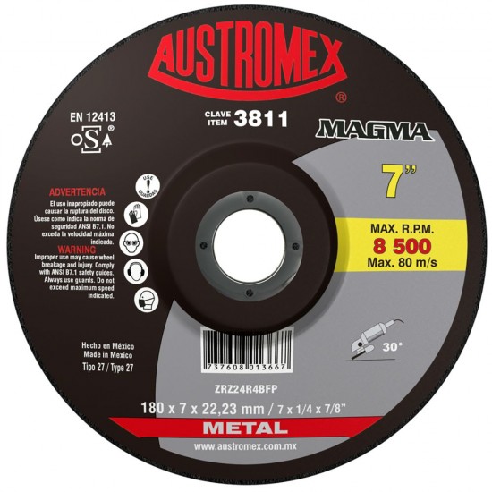 AUSTROMEX - 3811 - Disco desbaste metal  3811