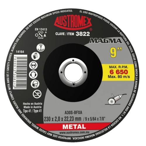 AUSTROMEX - 3821 - Disco desbaste y corte metal  3821