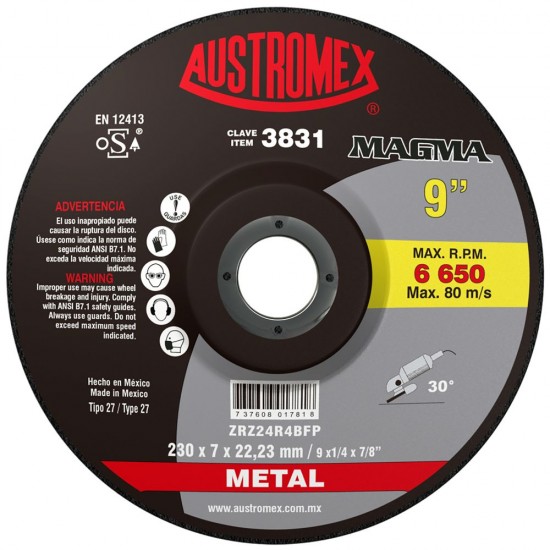 AUSTROMEX - 3831 - Disco desbaste metal  3831