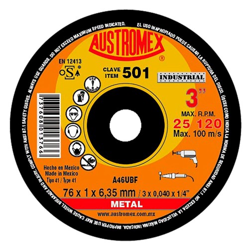 AUSTROMEX - 501 - Disco corte p/ meta  501