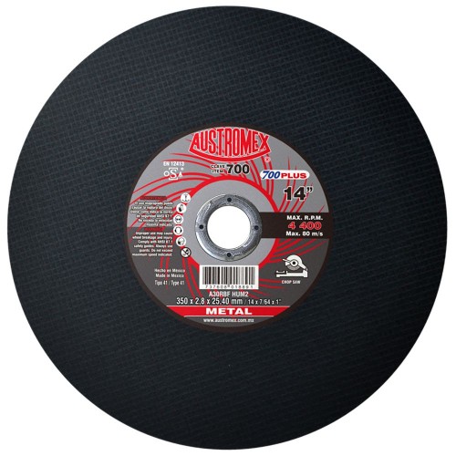 AUSTROMEX - 700 - Disco p/corte d/metal (huecos)  700