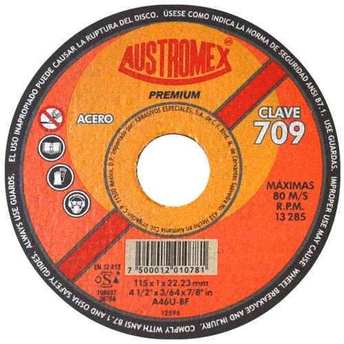 AUSTROMEX - 709 - Disco corte metal ferroso  709