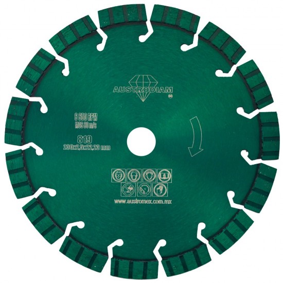AUSTROMEX - 819 - Disco de corte segmentado  819