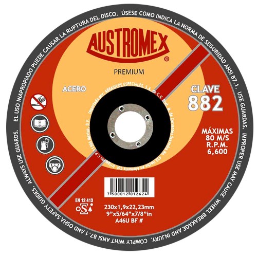 AUSTROMEX - 882 - Disco de corte  882
