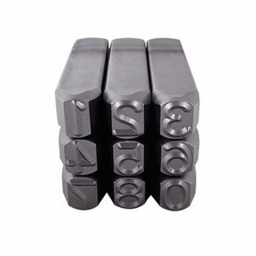DOGOTULS - SP2047 - Juego de números de golpe de acero 3/8" (10mm)