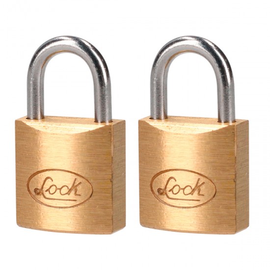 Lock - L20S20EB - Candado de latón llave estándar 2 piezas