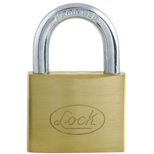 Lock - L22S38ELBB - Candado de acero corto llave estándar 38
