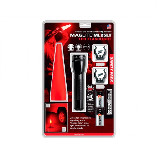 Linterna Ml25Lt 2Cell-C, Safety Pack, Maglite V0000594