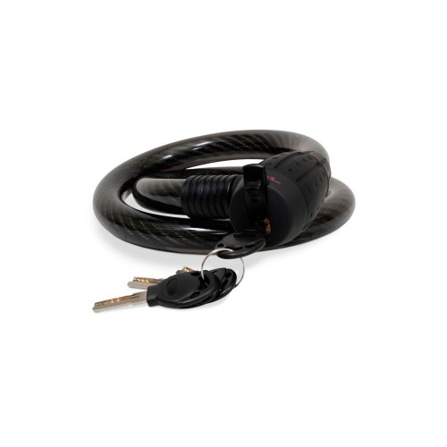 Cable candado flexible HD  con llaves (1.5 mts) Mikels C-4613