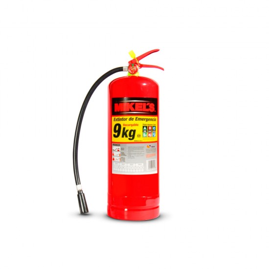 Extintor de emergencia recargable  (9 kgs) Mikels EE-9
