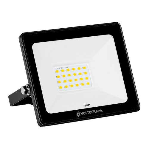 Reflector ultra delgado LED 20 W luz de día, Volteck Basic 22041