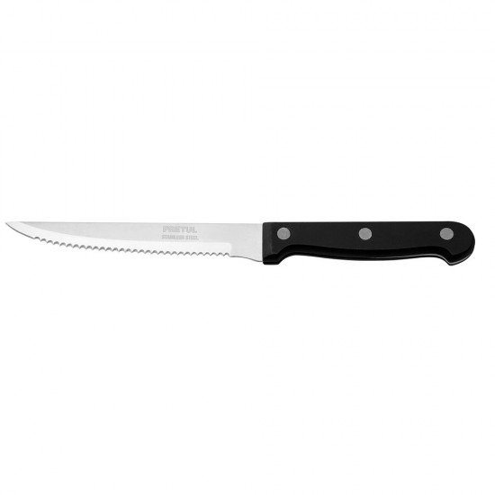 Cuchillo con sierra para asado 5' mango de plástico, Pretul 23092