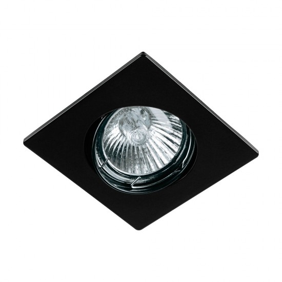 Luminario cuadrado negro spot dirigible, lámpara no incluida 45564