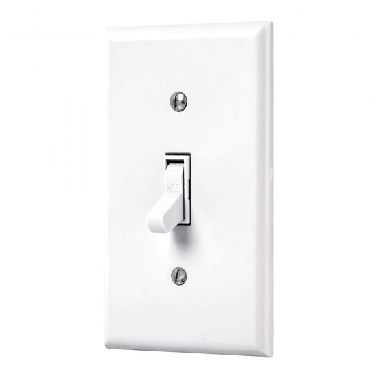 Placa armada interruptor sencillo, línea Standard, blanco 45952