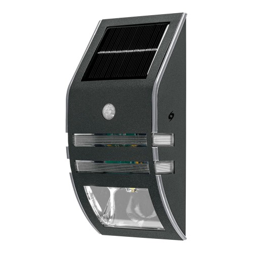 Arbotante solar LED con sensor de luz y movimiento, Volteck 46362