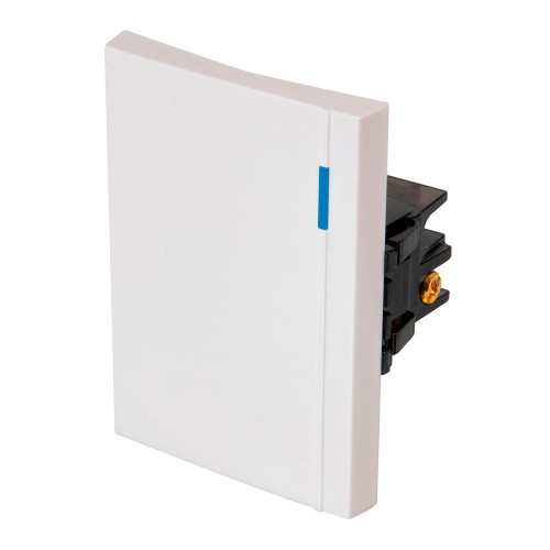 Interruptor sencillo 3 módulos, línea Española, color blanco 47047