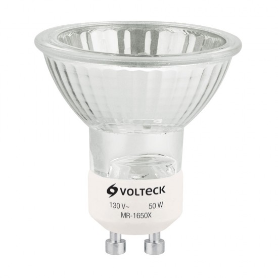 Lámpara de halógeno 50 W tipo MR 16 base GU10, Volteck 48380