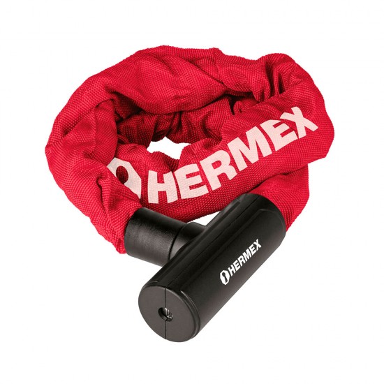 Candado con cadena forrada de 10 mm, Hermex 49621