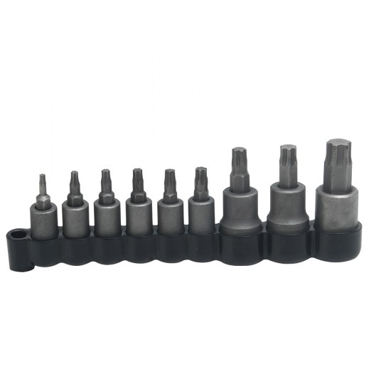 Urrea - 4752T - Juego de 9 dados punta torx® insertados