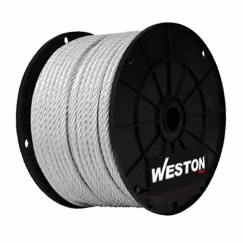 Weston - B-001 - Cable de acero c/forro plastico 7x7