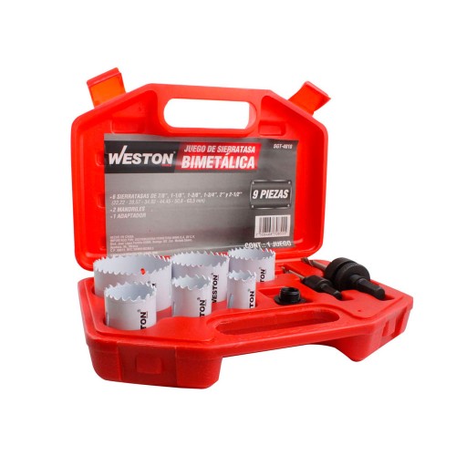 Weston - SGT-4010 - Juego de brocasierras bimetálicas 9pzas.