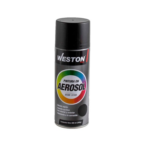 Weston - STM-900020 - Pintura en aerosol negro brillante