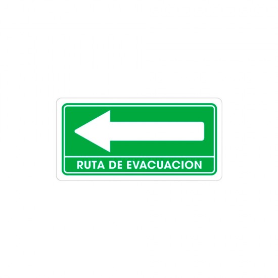 Weston - TS-0025 - Señalamiento ruta evacuacion izquierda 1