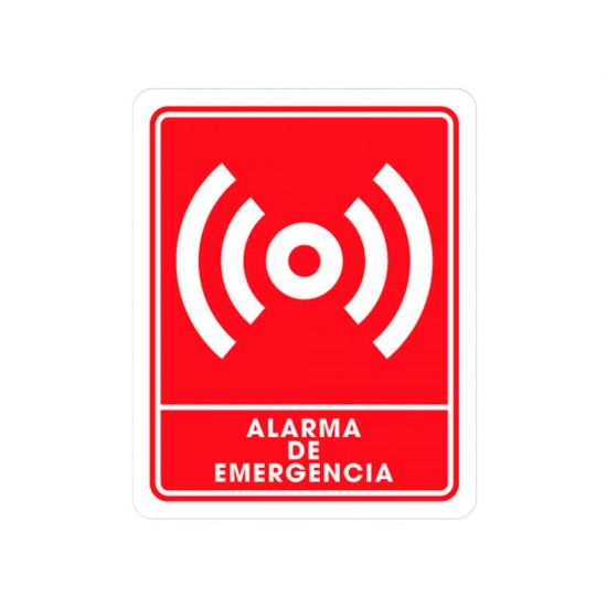 Weston - TS-0235 - Señalamiento alarma de emergencia 25 x 3