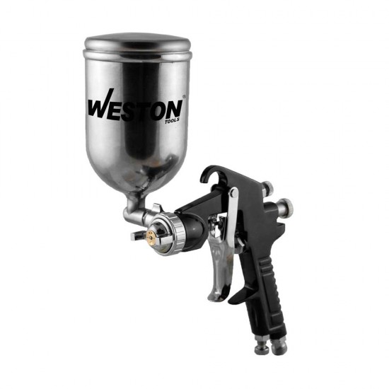 Weston - W-70210 - Pistola pintar gravedad vaso giratorio
