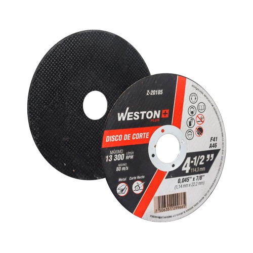 Weston - Z-20185 - Disco d/corte p/metal 4-1/2''