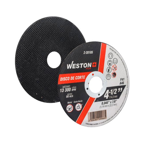 Weston - Z-20190 - Disco d/corte p/metal 4-1/2''