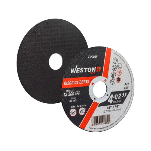 Weston - Z-20205 - Disco d/corte p/metal 4-1/2''