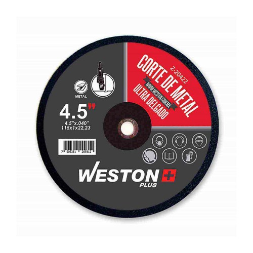 Weston - Z-20422 - Disco d/corte p/metal 4-1/2''