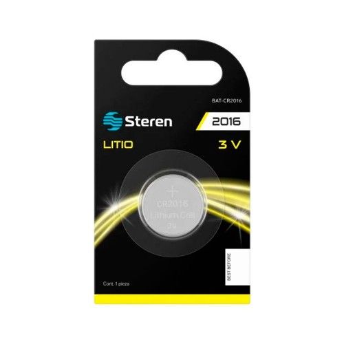 Steren - BAT-CR2016 - Pila d/litio tipo boton "cr2016"