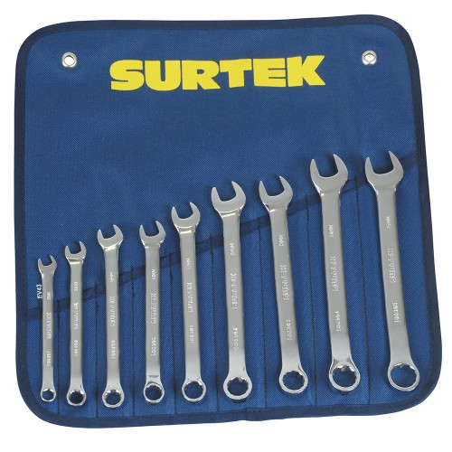 Surtek - 100553 - Juego de 9 llaves combinadas pulido espe