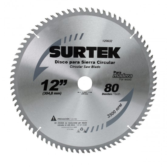 Surtek - 120602 - Disco p/sierra circular 7-1/4 40 dientes